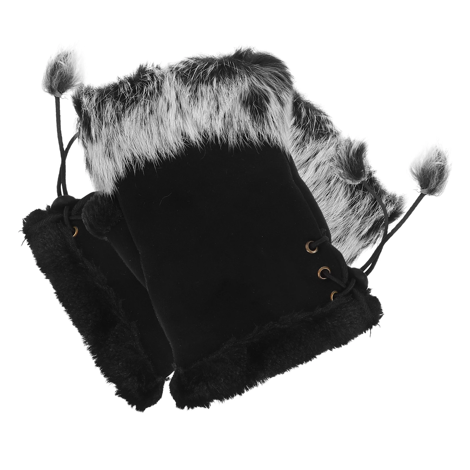 

Half Finger Gloves Women Loose Wrist Cold Weather Work Mitten Wool Keep Warm Stylish Texting Tablet Computer Gift Premium