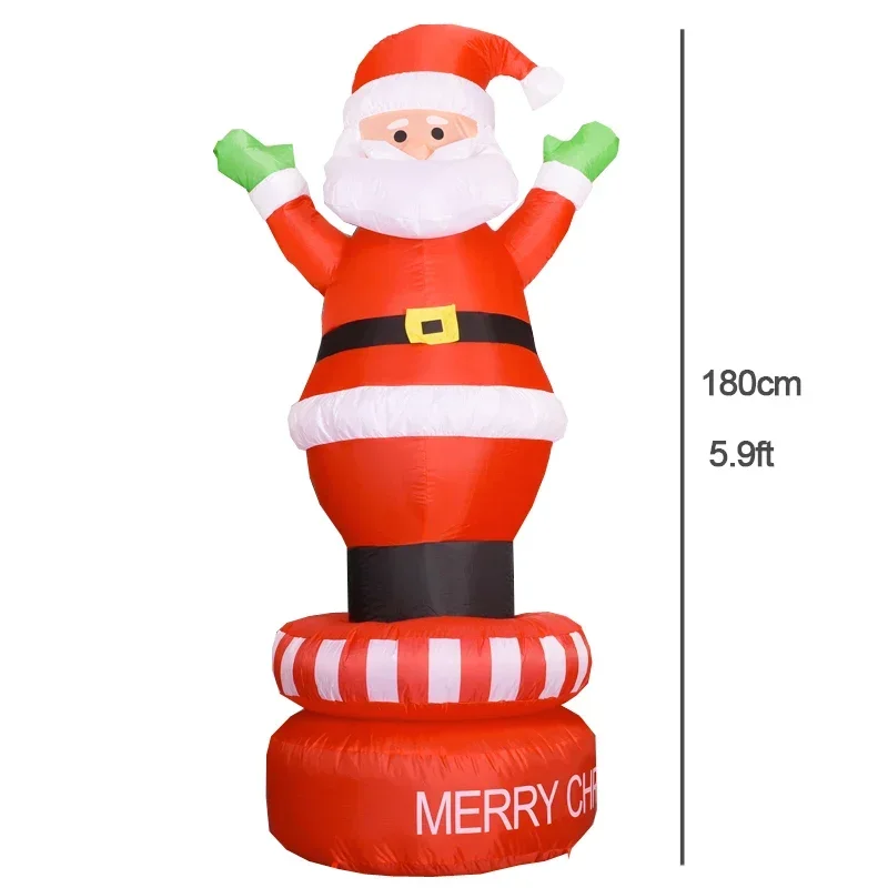 360° Rotating Inflatable Snowman Christmas Inflatables Toy Blow Up Outdoor Decorations for Yard Garden Lwan Holiday Party Decor