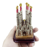 Sagrada Familia Barcelona Spain Resin Handicraft Souvenirs Desktop Ornament Indoor Table Buildings Home Decoration Gift
