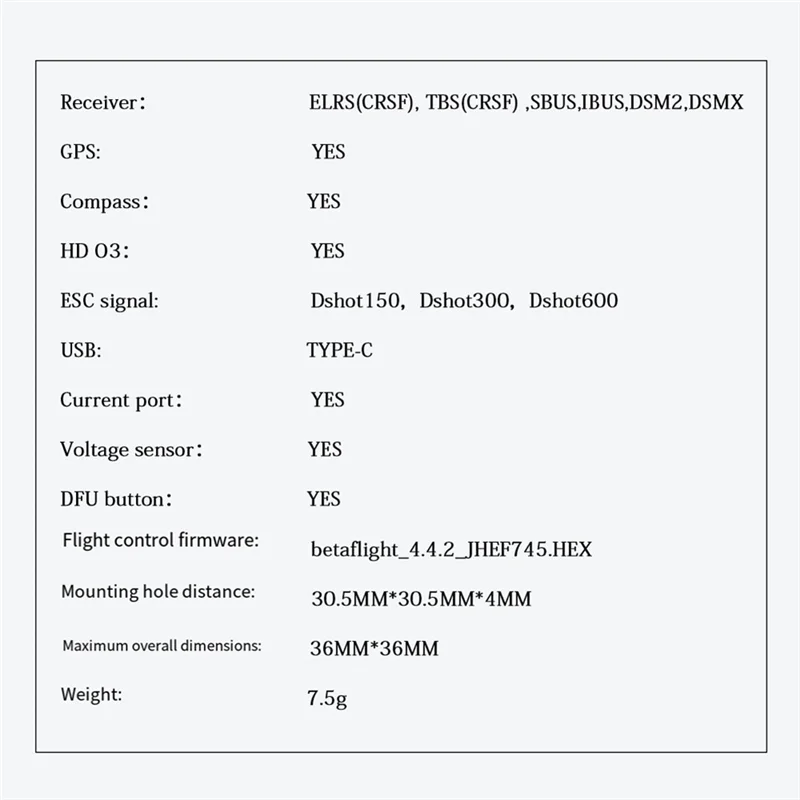 Controlador de vôo A92Z F745 GF30F745-ICM FPV FC Dual BEC Barômetro a bordo OSD para drone RC FPV