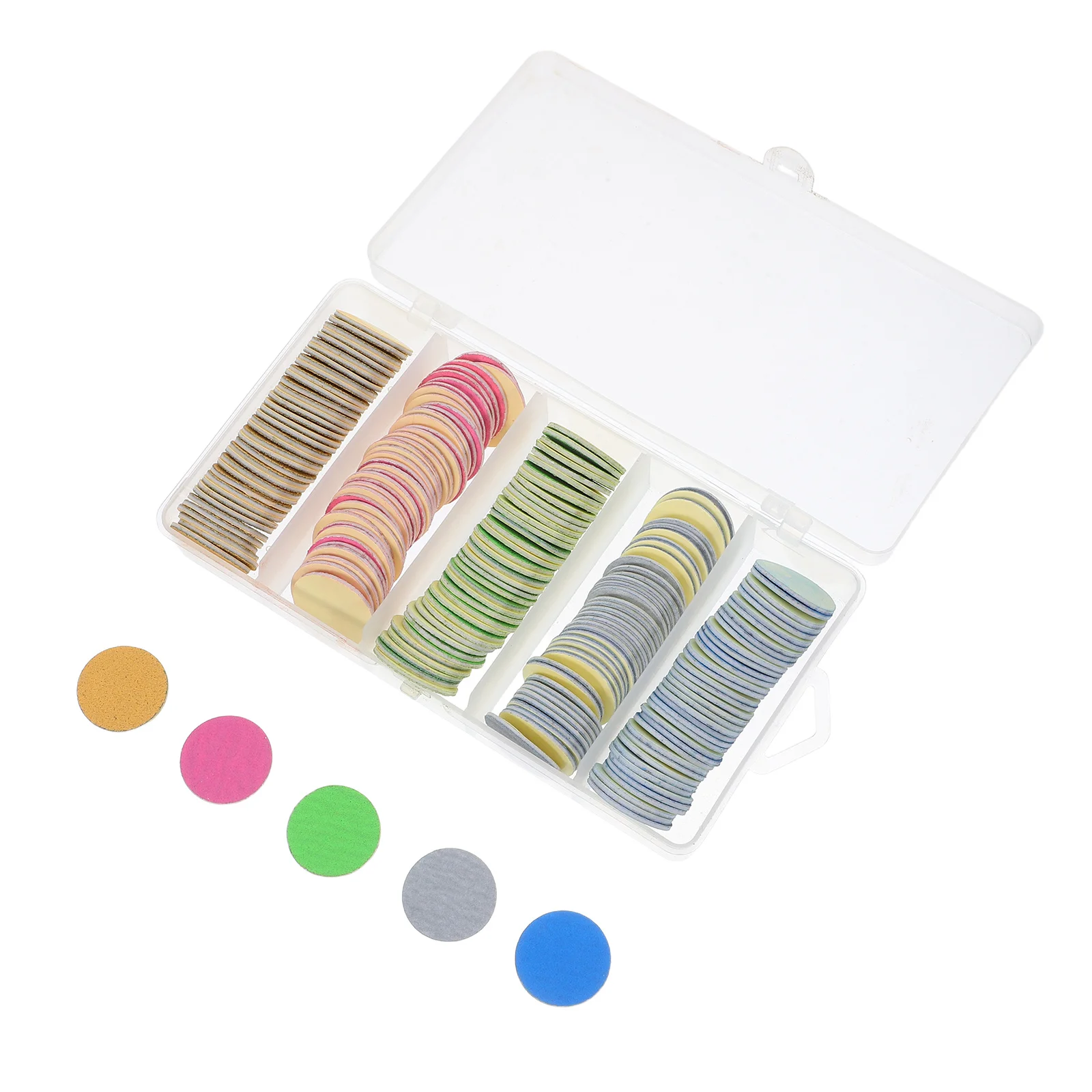 

200Pcs Sandpaper Discs Nail Buffer Pads Adhesive Replacement Foot File Discs Pedicure Tools Sanding Pads for Hard Skin Removal