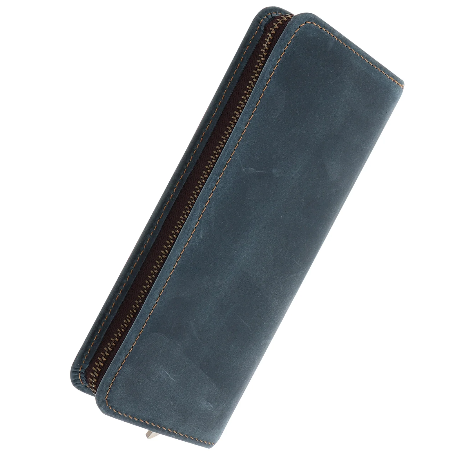 Federmäppchen Brunnenhalter Organizer Aufbewahrungsbox Beutel Rindsleder Roller