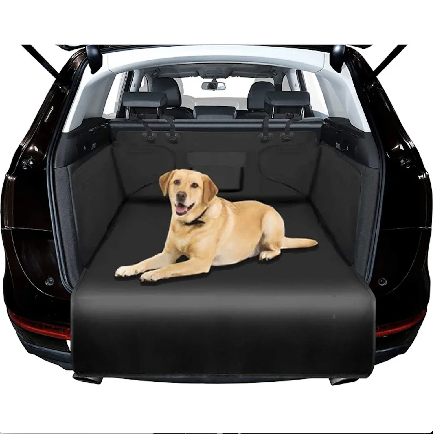 Dog Car Trunk Protection Mat Tear-Resistant Anti-Scratch Nonslip Dogs Travel Transport Waterproof Bag for Medium Car Truck SUV