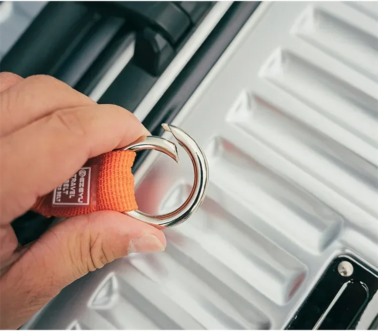 Praktische Gepäckgurte, Fach, externer Haken, Outdoor-Wandertasche, hängende Schnalle, Reise-Trolley, Verbindungsseilgurt – Detail 7