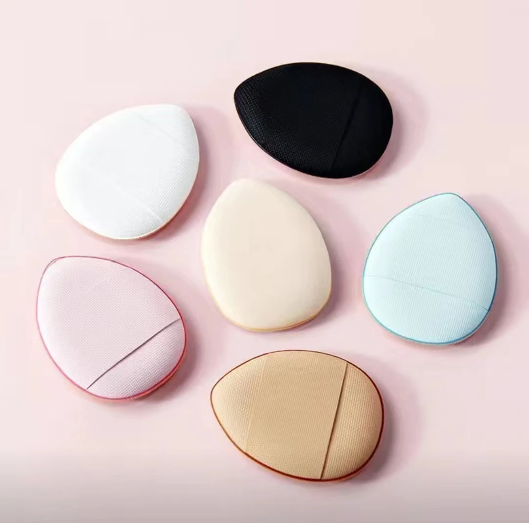 5PCS Mini Size Cosmetic Puff Wet Dry Use Finger Shape Air Cushion Concealer Highlighter Blush Powder Sponge Puff Face Makeup