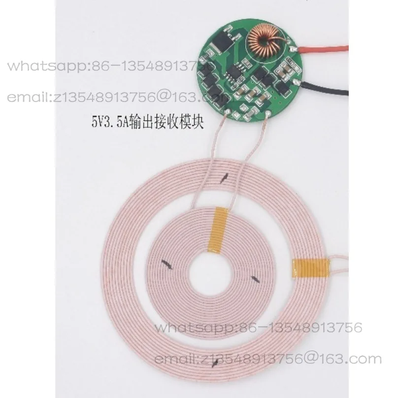 

0 ~ 40 мм5V3A сильноточный малонагревательный беспроводной источник питания, модуль беспроводной зарядки, доступная схема XKT801-55