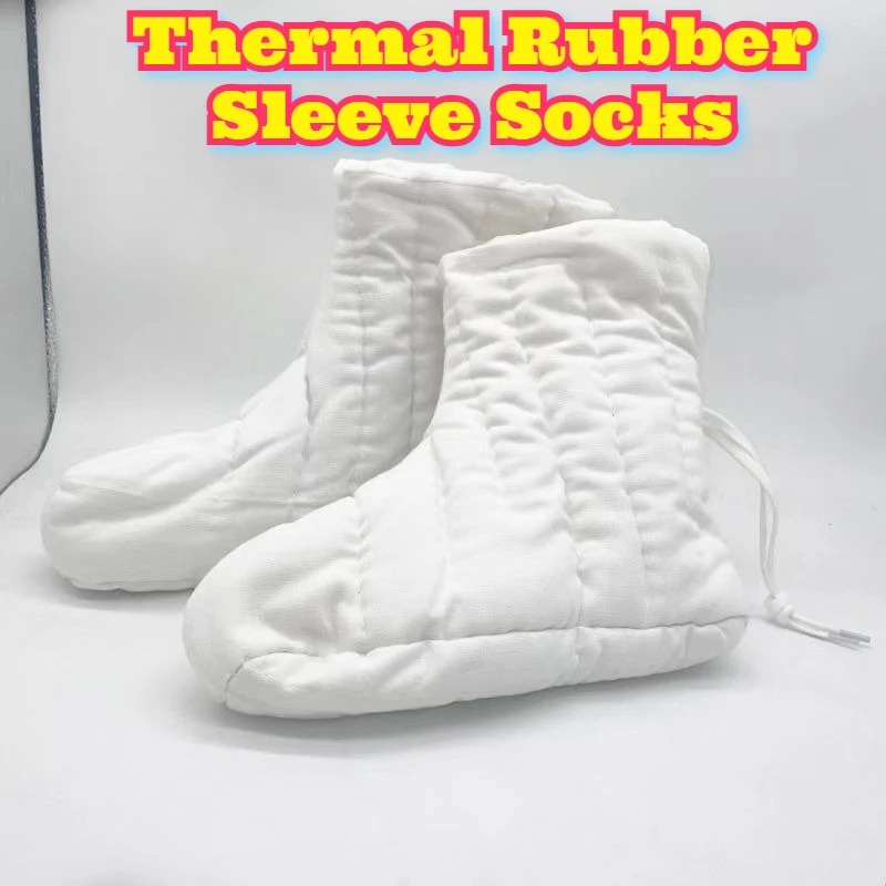 

Heavy Duty Thermal Fleece Lined Cotton Socks Waterproof Rubber Coated Miners Workers Cold Storage Coal Mine Winter Protection