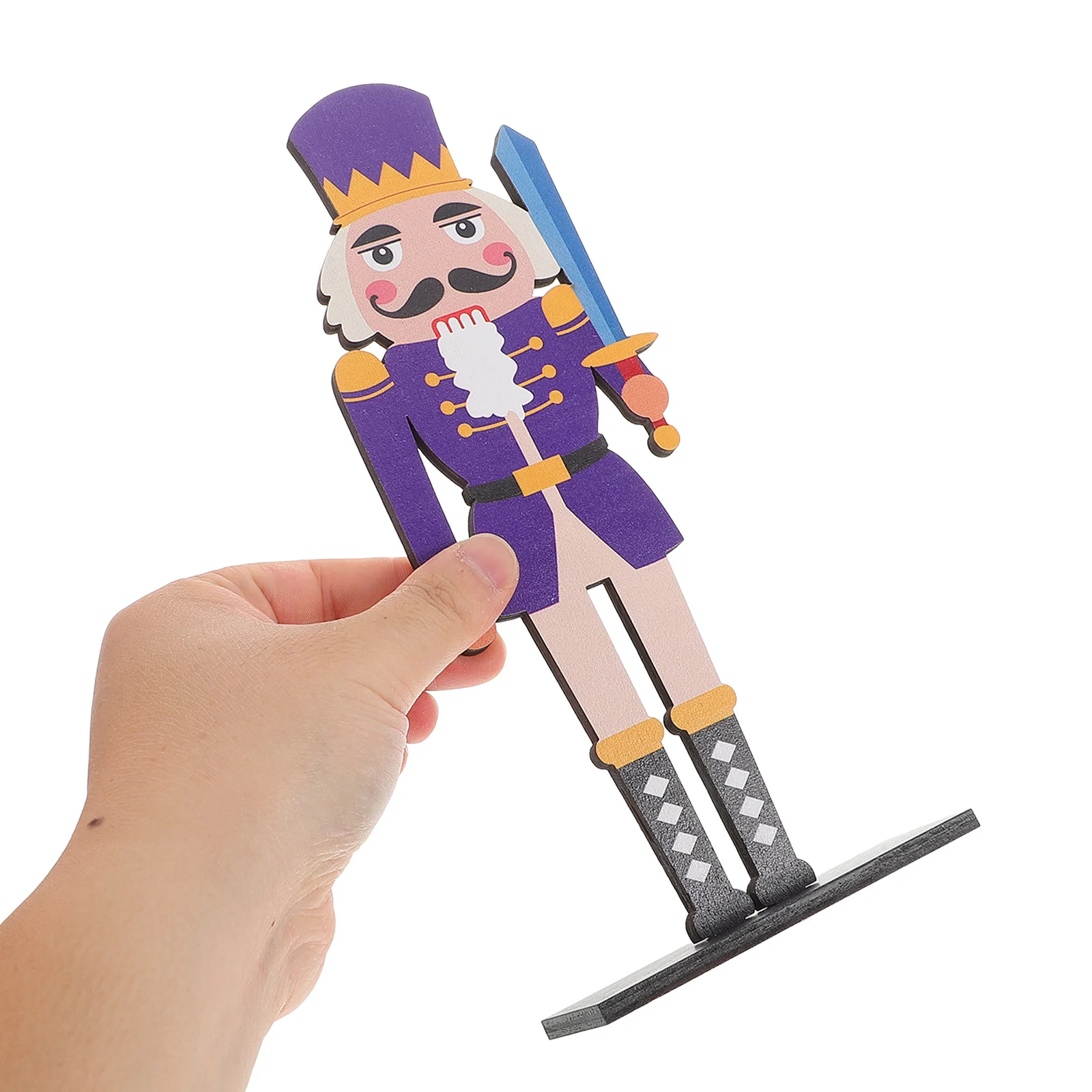 

Handcrafted Wooden Nutcracker Soldier Decoration Christmas Home Decor for Tabletop Fireplace Mantel Holiday Centerpiece Unique