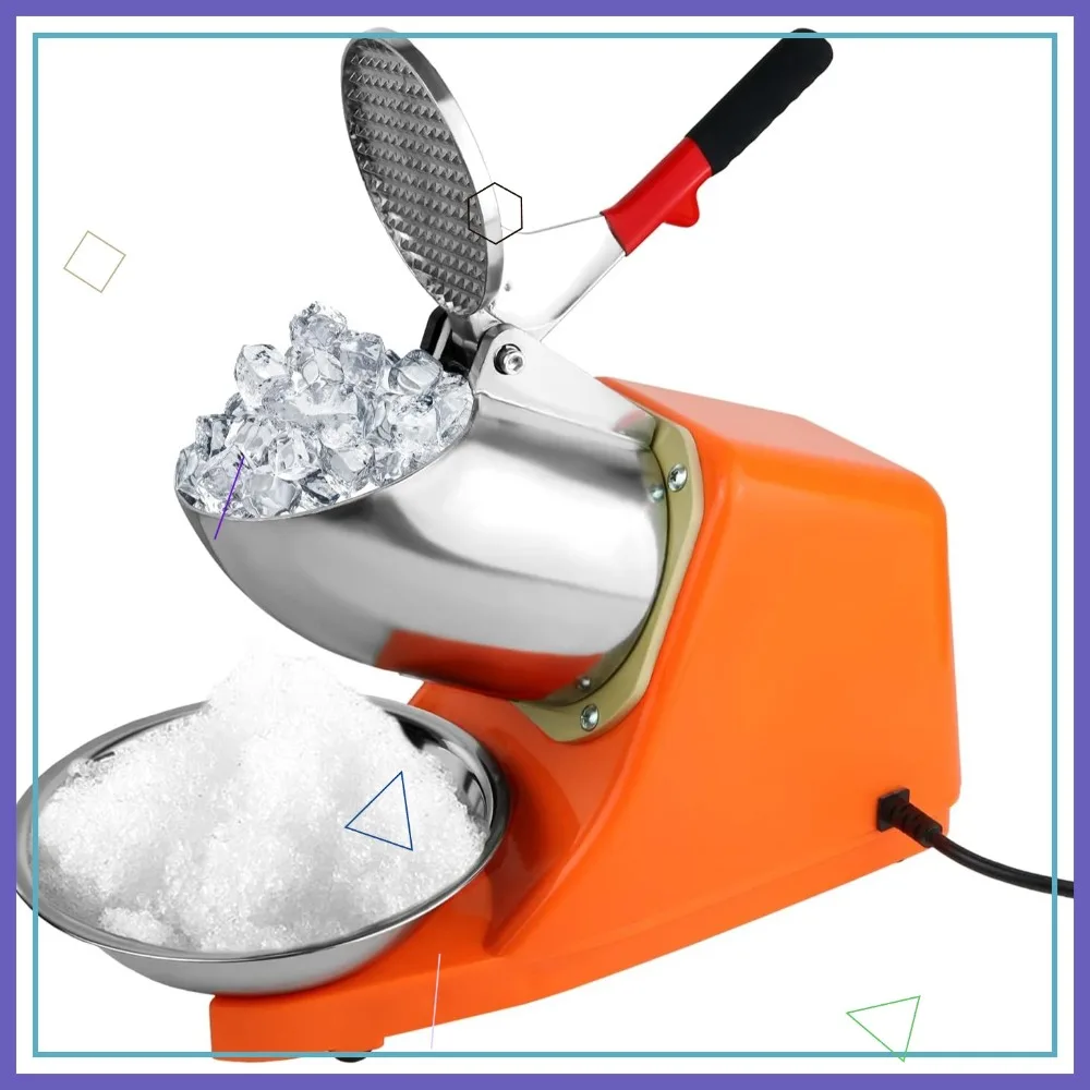 

Электрический измельчитель льда с двумя лезвиями, 300 Вт, для приготовления колотого льда и маргарит, для домашнего и коммерческого использования