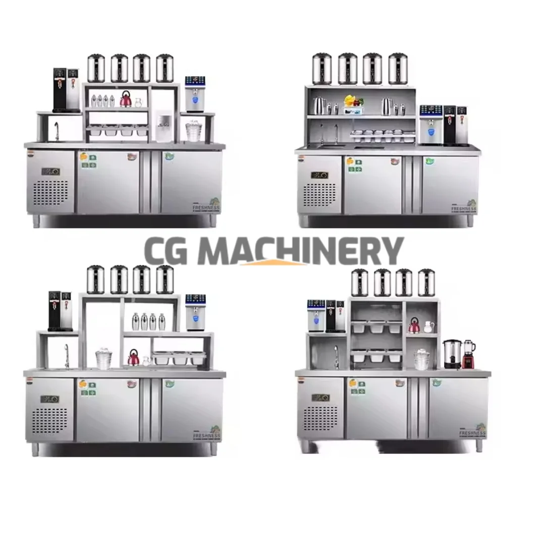 

Custom Bubble Tea Shop Counter Coffee Shop Counter Cafe Drink Bar Counter Bubble Tea Booth Fast Food Counter for Restaurant