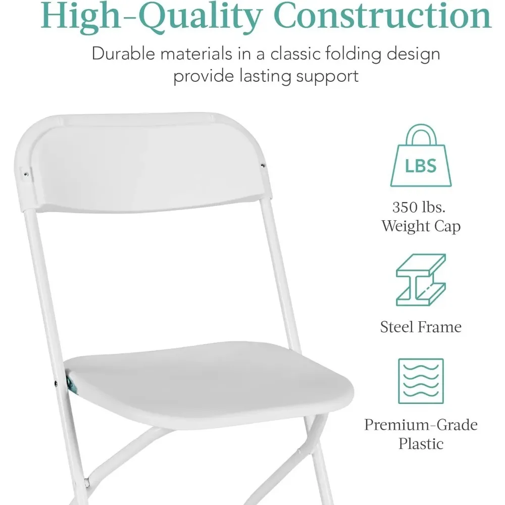 Folding chair, indoor and outdoor commercial stackable folding chair, office, wedding, picnic, kitchen dining