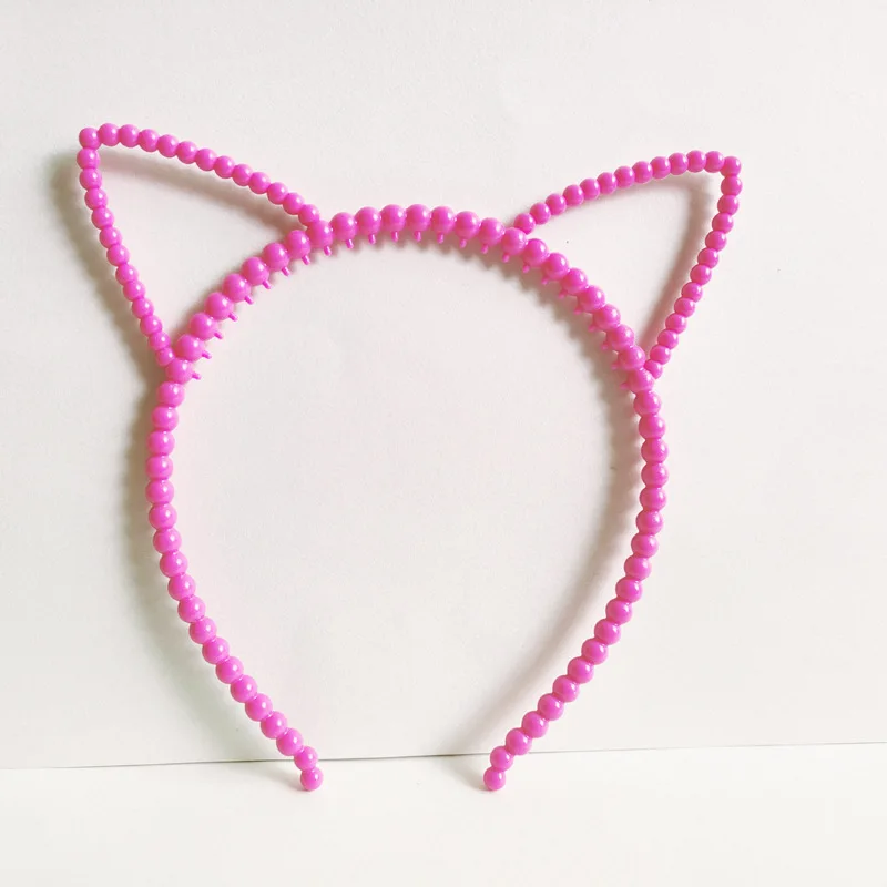 Cute Pearl Cat Ear Headband European Hair Accessories Party Gifts Children\'s Birthday Headband Children\'s Birthday Headband