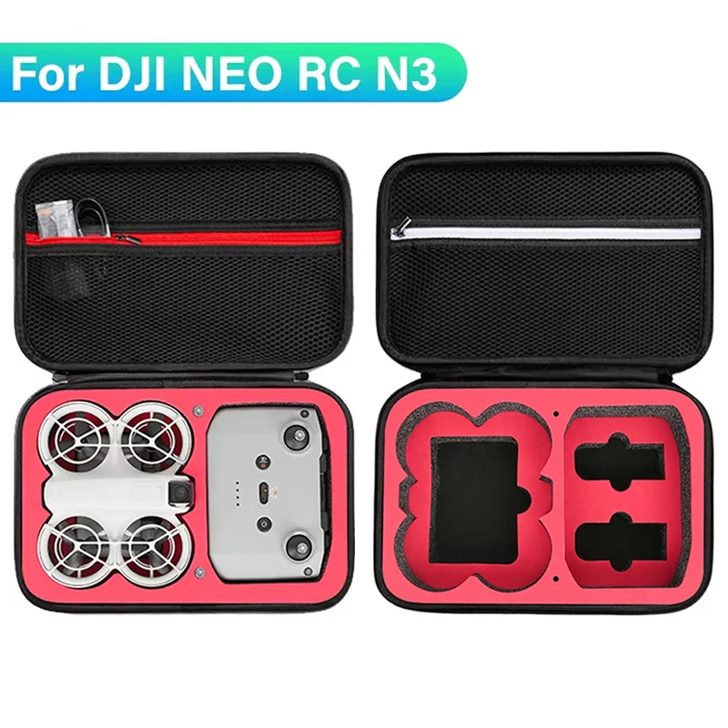 

Портативная сумка для хранения, защитный жесткий чехол для переноски, дорожная сумка на плечо, сумка для DJI NEO RC N3, больше комбинированных аксессуаров для дронов