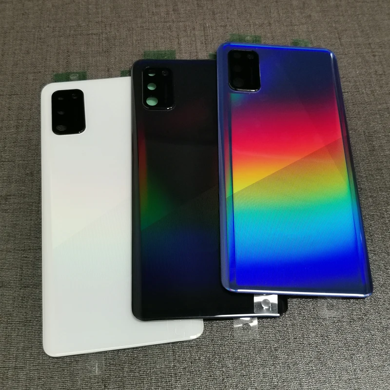 ฝาครอบหลังแบตเตอรี่ A415สำหรับ Samsung Galaxy A41 4G อะไหล่ฝาครอบหลังสำหรับ A41 4G เคสโทรศัพท์ SM-A415F พร้อมเลนส์กล้อง