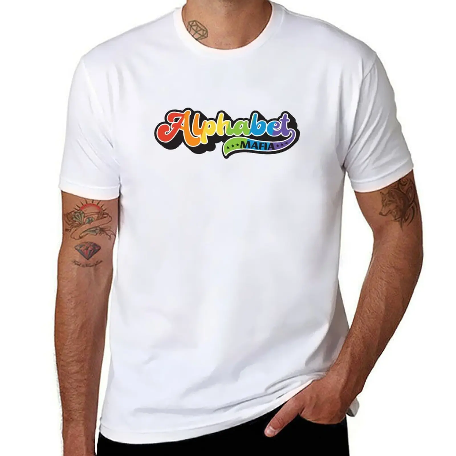 

Alphabet Mafia T-Shirt Trendy Pattern T-Shirt for Men
