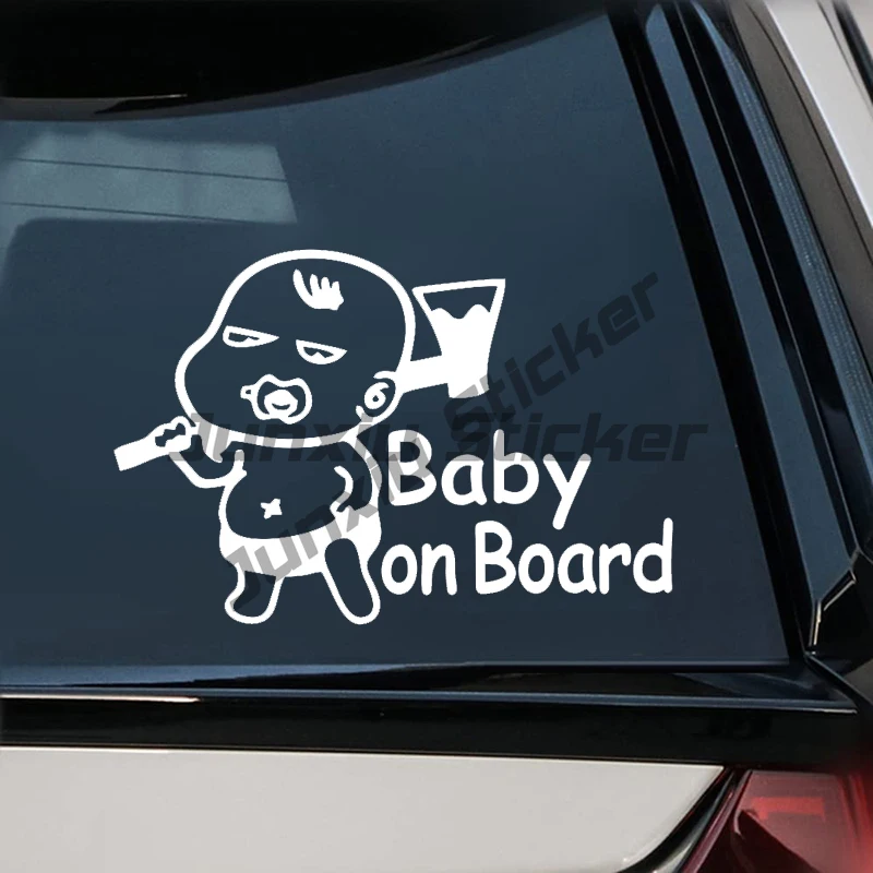 

Car Window Bumper Body Decoration, BABY ON BOARD Warning Car Sticker Decal