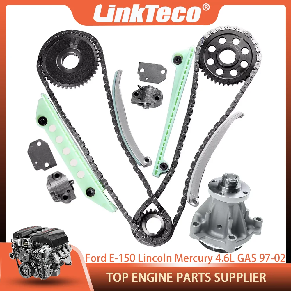 Kit de Corrente de Sincronização do Motor para Ford E-150 Crown Victoria, Bomba de Água, Lincoln Town, Mercury Grand Marquis, Mountaineer 4.6L GAS 97-02