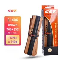 CST C1406 700x25C 700x28C Road Bicycle Tire 25-622 60TPI Bike Tyre DUAL Double Rubber 60 TPI CZAR 120 PSI Cycling Folding Tire
