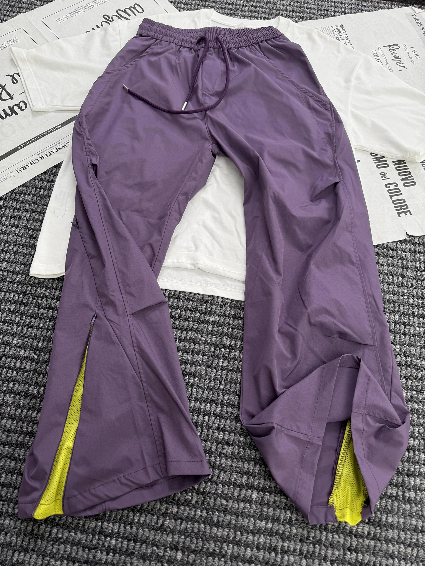 

Мужские летние повседневные брюки для активного отдыха, быстросохнущие, дышащие, прямого кроя, фиолетовые