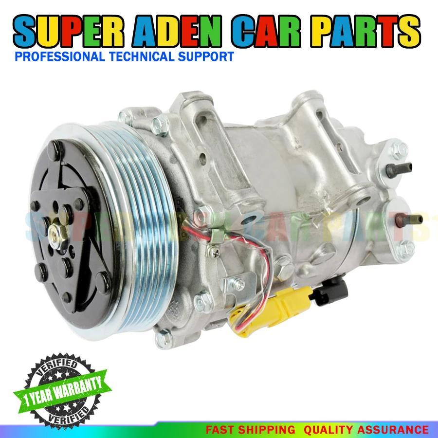 

Компрессор кондиционера SD7C16 для PEUGEOT 308, CITROEN C4 Picasso 1.6 HDi 2007- 9800839580 8FK351334171 96519114 9671216780 9659875880