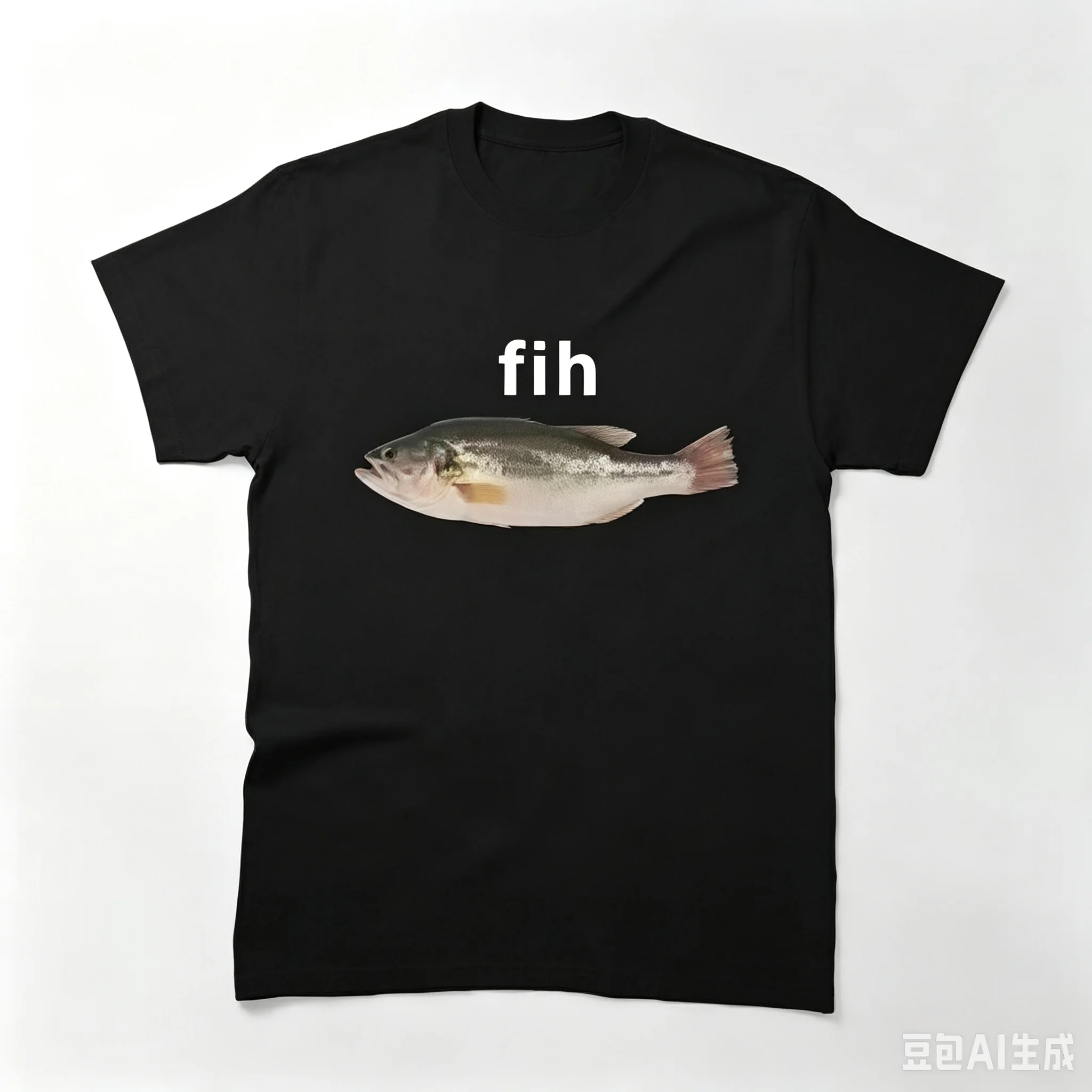 Funny Fih Misspelled Fish Meme Graphic T Shirt Y2K Harajuku Oversized Short Sleeve Tee Summer Casual Streetwear Tops Unisex Men Women Clothing