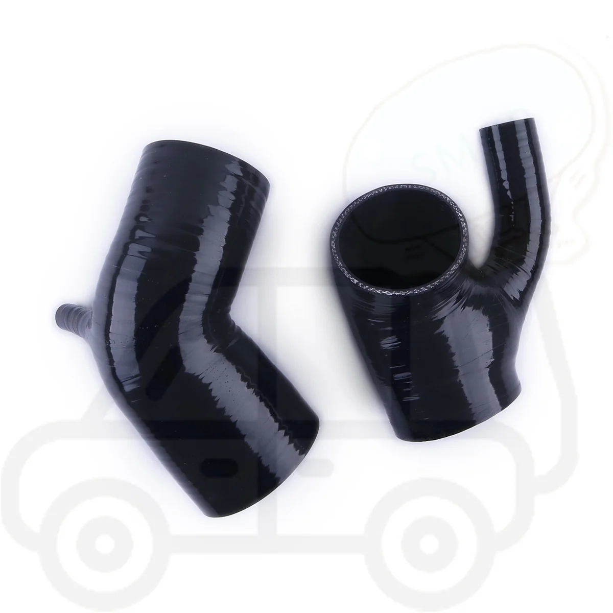 2PCS 3PLY For 1997-2006 BMW E46 323i 325i 328i Z3 m54 m52 L6 2.5L 2.8L Silicone Air Intake Tube Hose Boot Kit 2x Throttle Engine