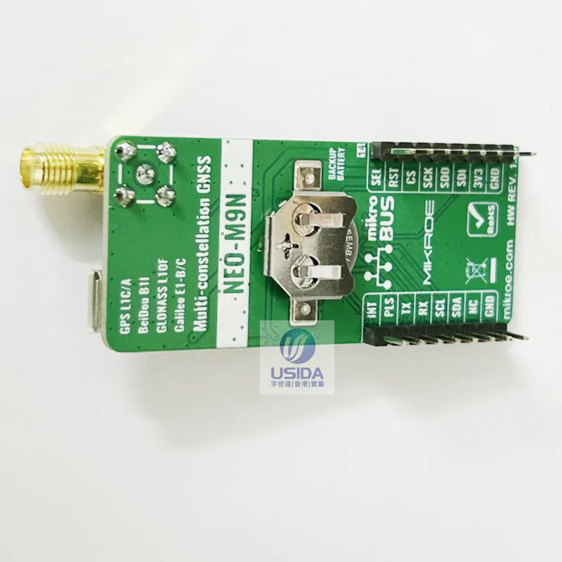 1PCS UBLOX NEO-M9N GPS RTK positioning board MIKROE-3922 gnss In-line version location board