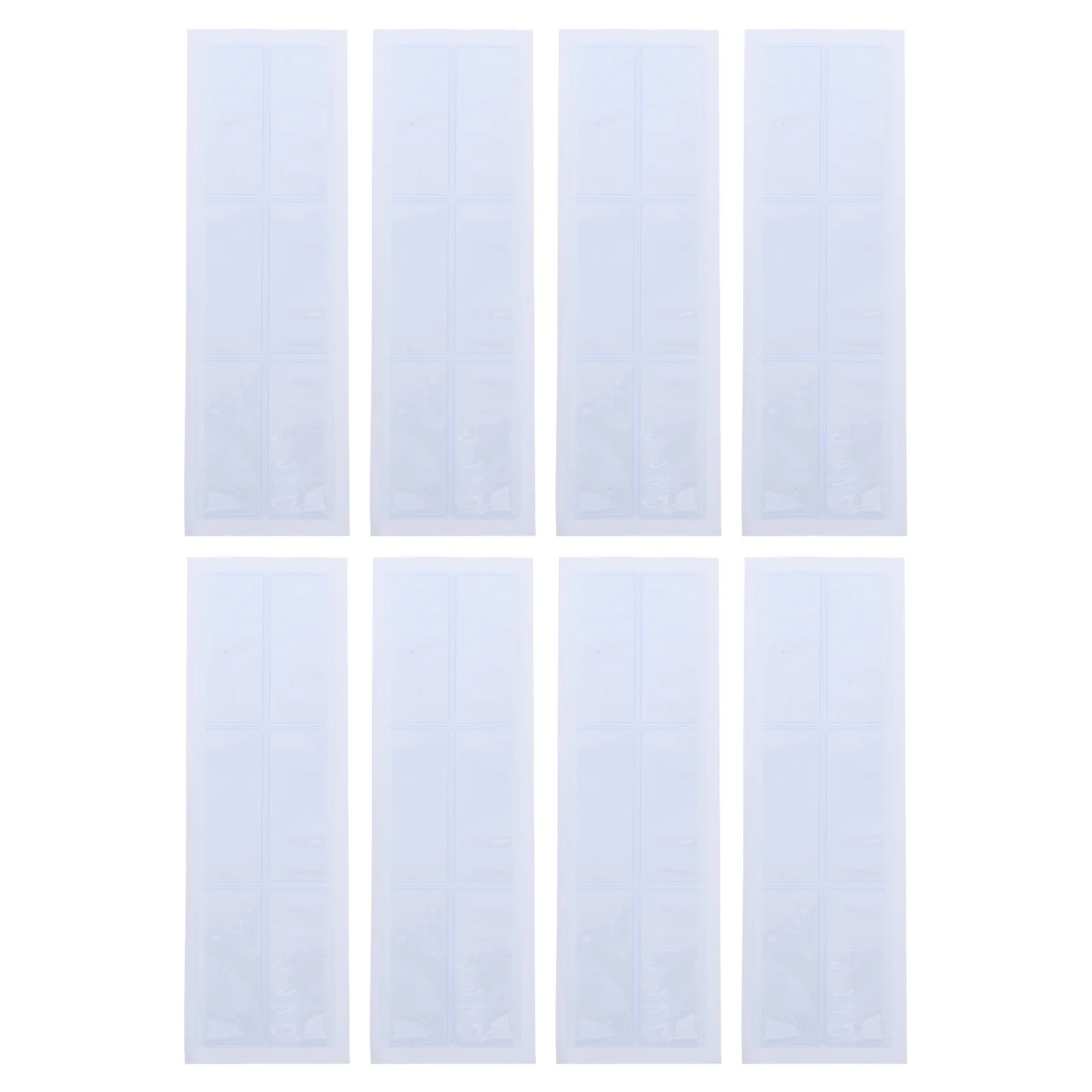 50set Self Adhesive Pouches Clear Label Protector For Index Cards Transparent Sleeves Storage Bins Notebooks Drawers