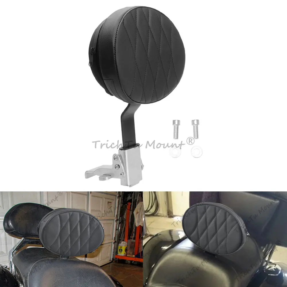 Motorcycle Driver Backrest With Mounting Kit Sissy Bar Backrest fits for Victory 2012-2017 PU Leather Motorcycle Seat Backrest