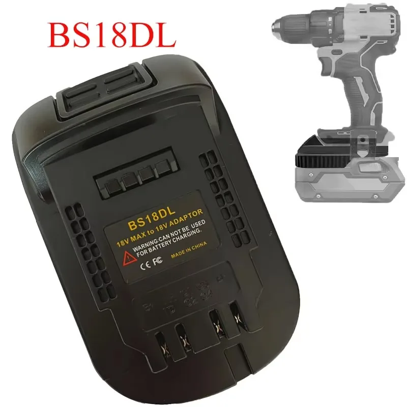 Battery Converter Adapter for Bosch 18V Lithium Batteries BS18DL Battery Adapter for DL 18V/20V Li-ion Cordless Power Tools