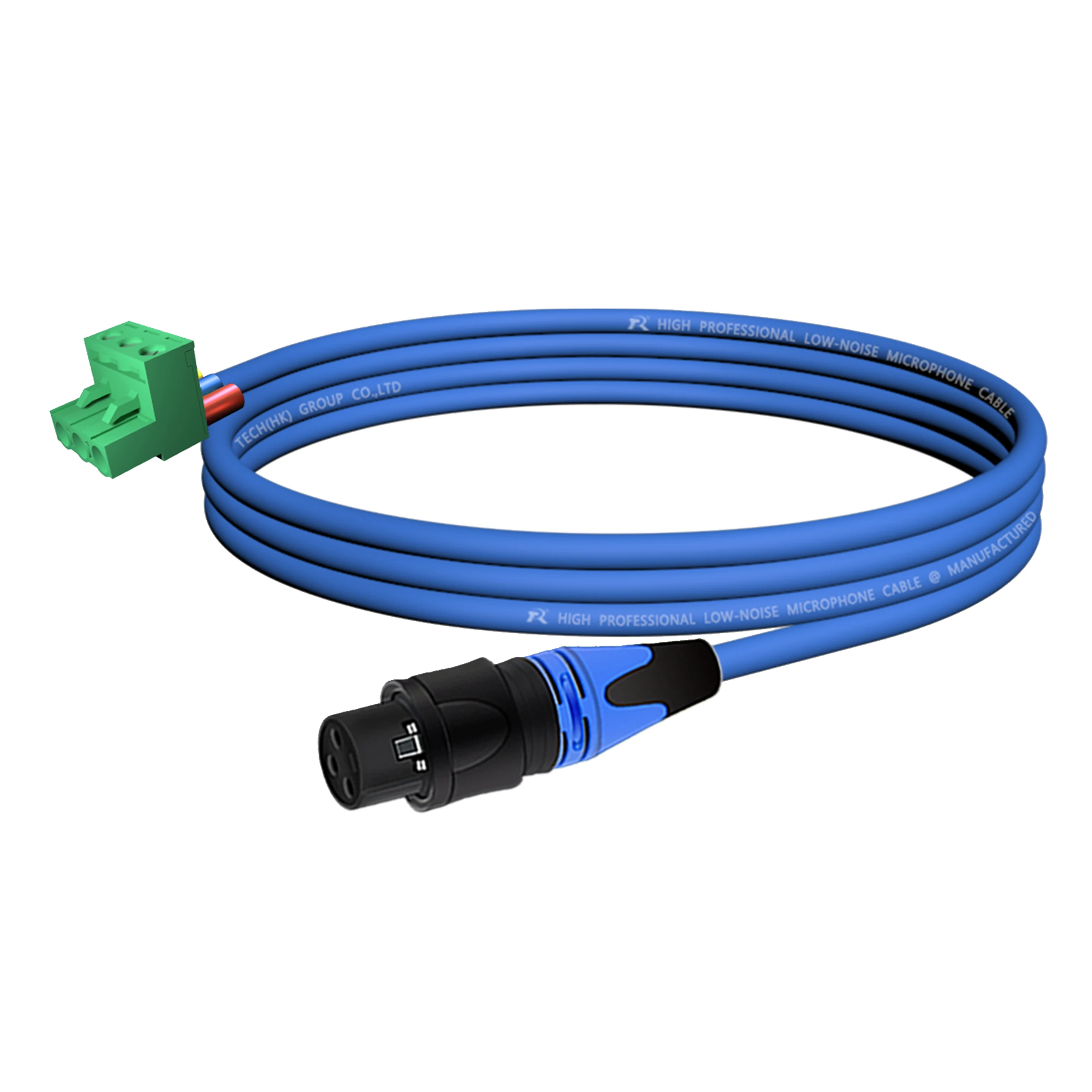 3P XLR Gerader Stecker Audio-Verbindungskabel, 5,08mm 3-Pin Schraubklemme zu XLR-Stecker/-Buchse, Geräuscharm Abgeschirmt für Soundsysteme – Detail 3