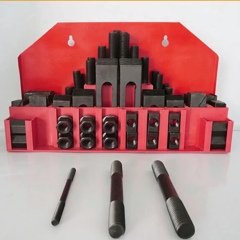 Imagem -03 - Milling Machine Clamping Conjunto And Clamp Kit Universal Fixture Tool Pressure Plate Grupo Código Ferro Vice Acessórios M14 16 58 Pcs