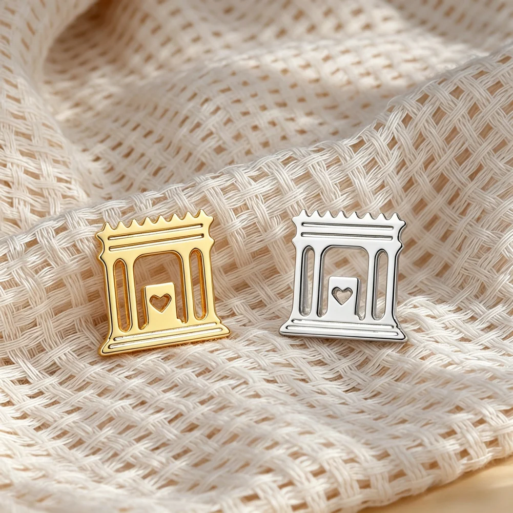 Beit HaMikdash Brooch Holy Jerusalem Temple Stainless Steel Jewelry Jewish Man Suit Pin Gift for Her or Him Jewish Gift