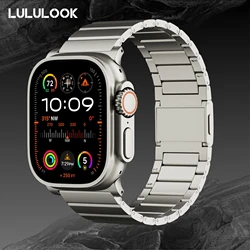 LULULOOK Titanium Band For Apple Watch Ultra 2/Ultra,Magnetic Band With DLC Scratch Resistant Color Matching For iWatch Ultra 49