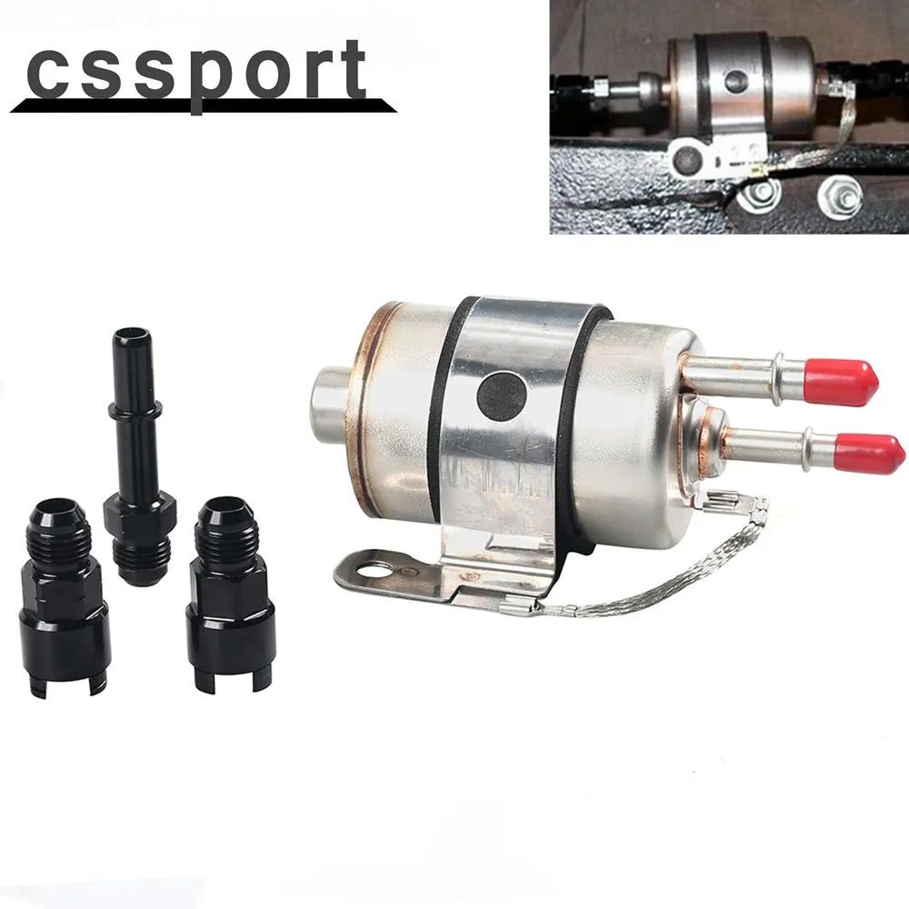 58 PSI Car Retrofit Fuel Filter/Regulator Fuel System Return Alloy Metal Adapter LS Swap/EFI Conversion Silver Easier to install