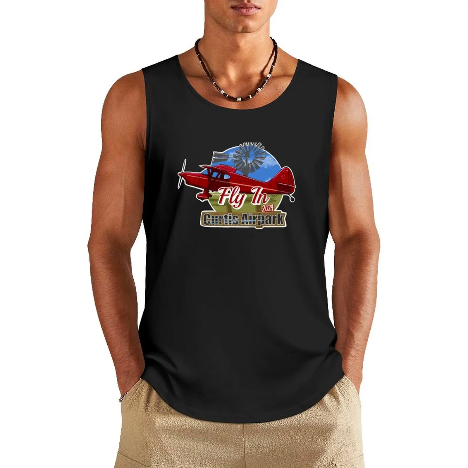 

Curtis Airpark 2024 Fly In Tank Top Sleeveless T-shirt summer 2024