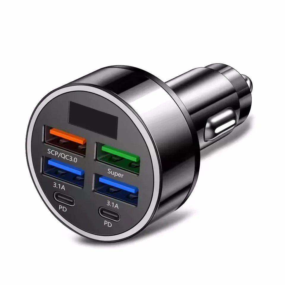 350W 차량용 충전기 USB PD QC3.0 USB C 차량용 휴대폰 충전기 타입 C 어댑터 아이폰 삼성 화웨이 샤오미 고속 충전