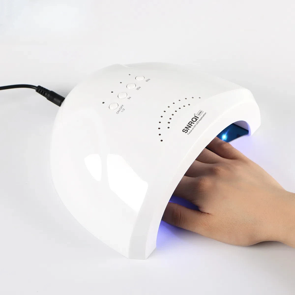 48W/24W UV LED Nail Lamp Professional Gel Polish Dryer with 3-Gear Timer Magnetic Base Portable Smart Design
