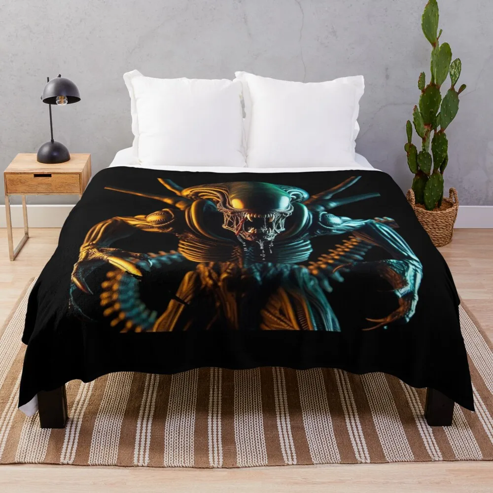 Xenomorph Throw Blanket decorative Luxury Throw Blankets