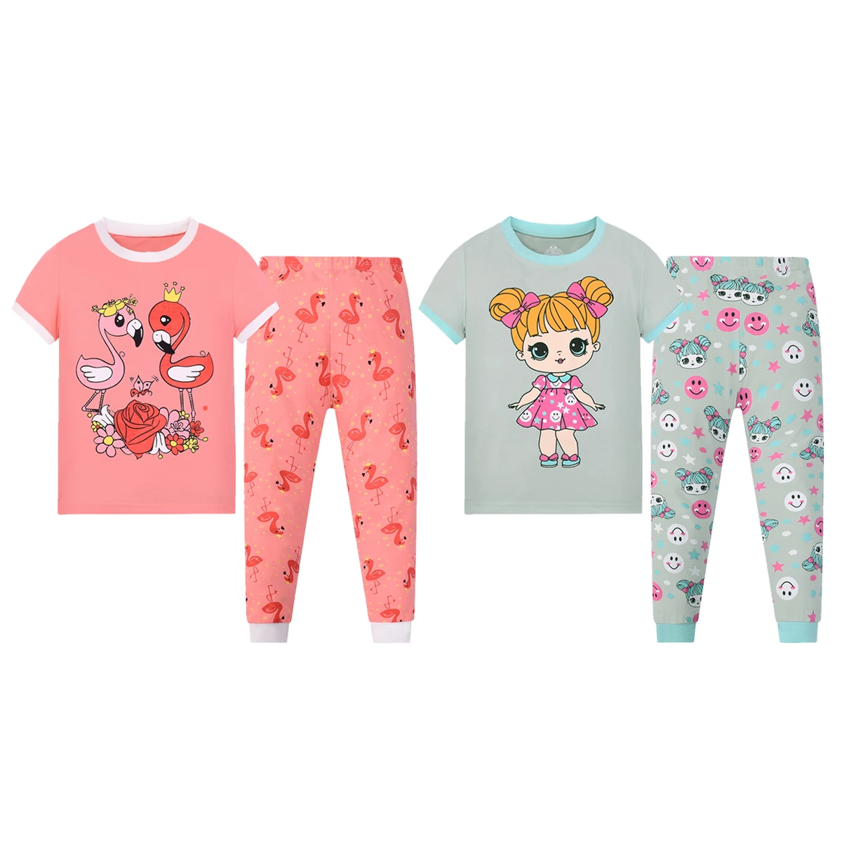 Toddler Pajamas for Girls PJs Cotton Pyjama Sets Sleepwear 2-9 Years