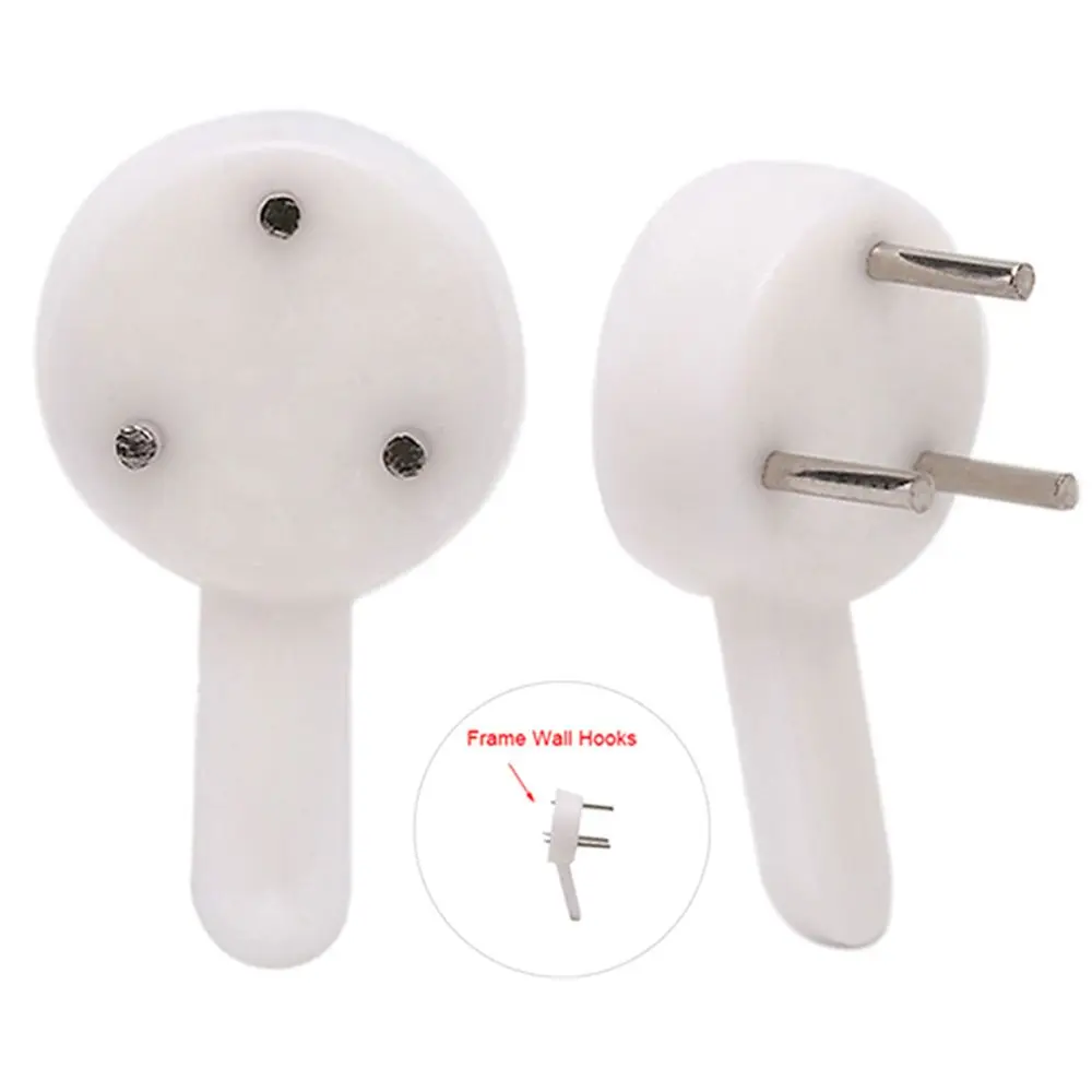 

20pcs White Hanging Painting Invisible Photo Frame Hook Wall Mount Picture Nail Hanger