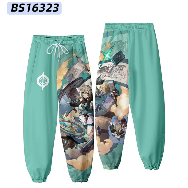 Honkai Star Rail 3d Joggingbroek Heren/Dames Casual Broek Hiphop Joggingbroek Qingque Sushang Fu Xuan Asta Cosplay Kostuum