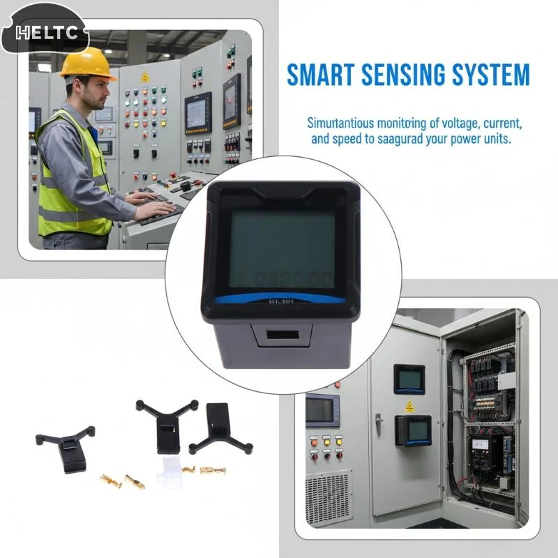 1Set HJ-301 Generator Digital Meter Fit Diesel Generator 3KW 5KW 7KW 8KW 10KW Generator Digital Meter HAN JING HJ 301