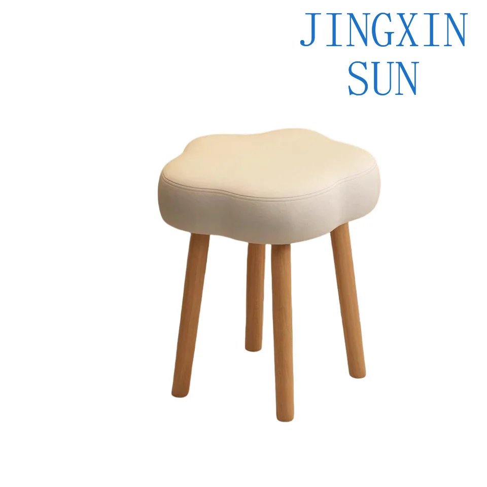 Cream wind makeup stool dresser stool girls cloud chair solid wood simple nail art special high sense