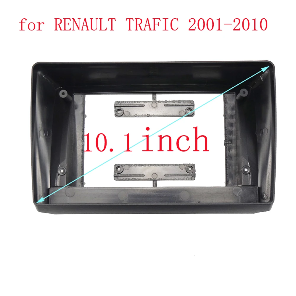 10.1 inch Car Fascia Radio Panel for RENAULT TRAFIC 2001-2010 Dash Kit Install Facia Console 10.1inch Bezel Adapter Plate Trim