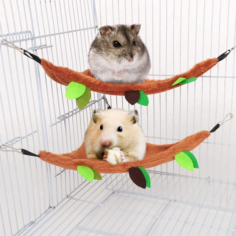 Sugar Glider Hammock Pet Hanging Cage Accessories Small Animal Hammock Channel Ropeway Swing for Ferret Birds Parrot Squirrel