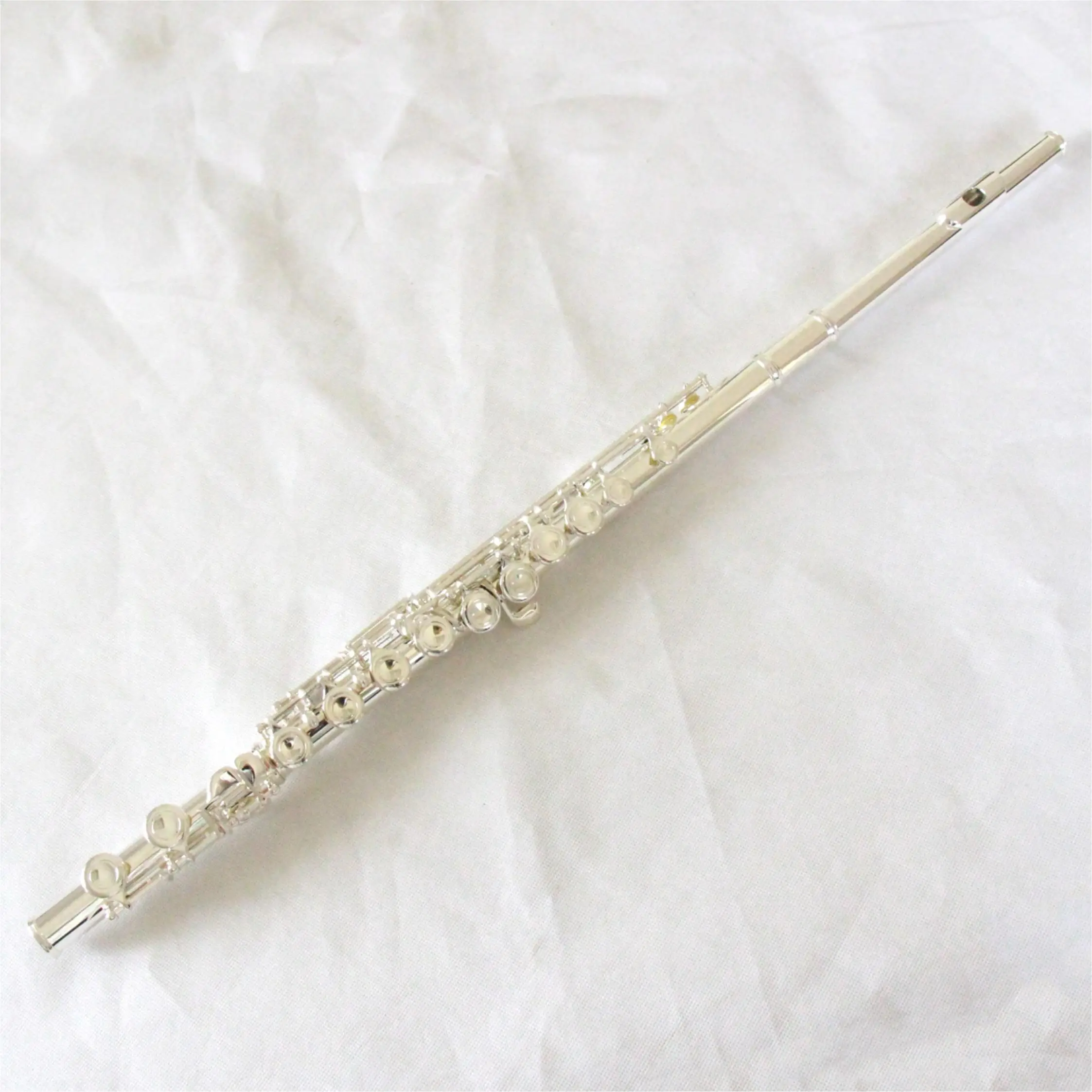 Factory price Flute High quality 16 closed hole flute music instrument Silver Plated Chinese silver flute