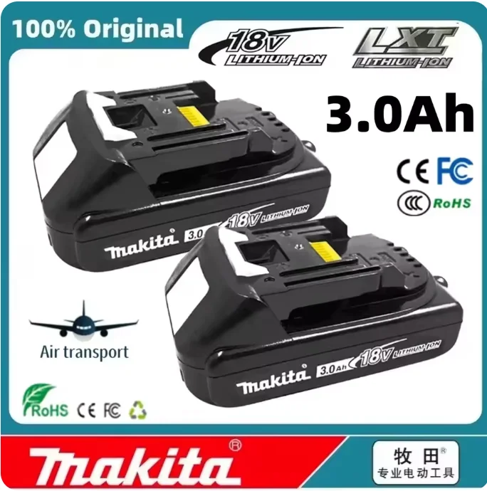 

High Capacity Makita 18V Battery 3Ah Rechargeable Li-ion for Cordless Handheld Power Tools Replacement
