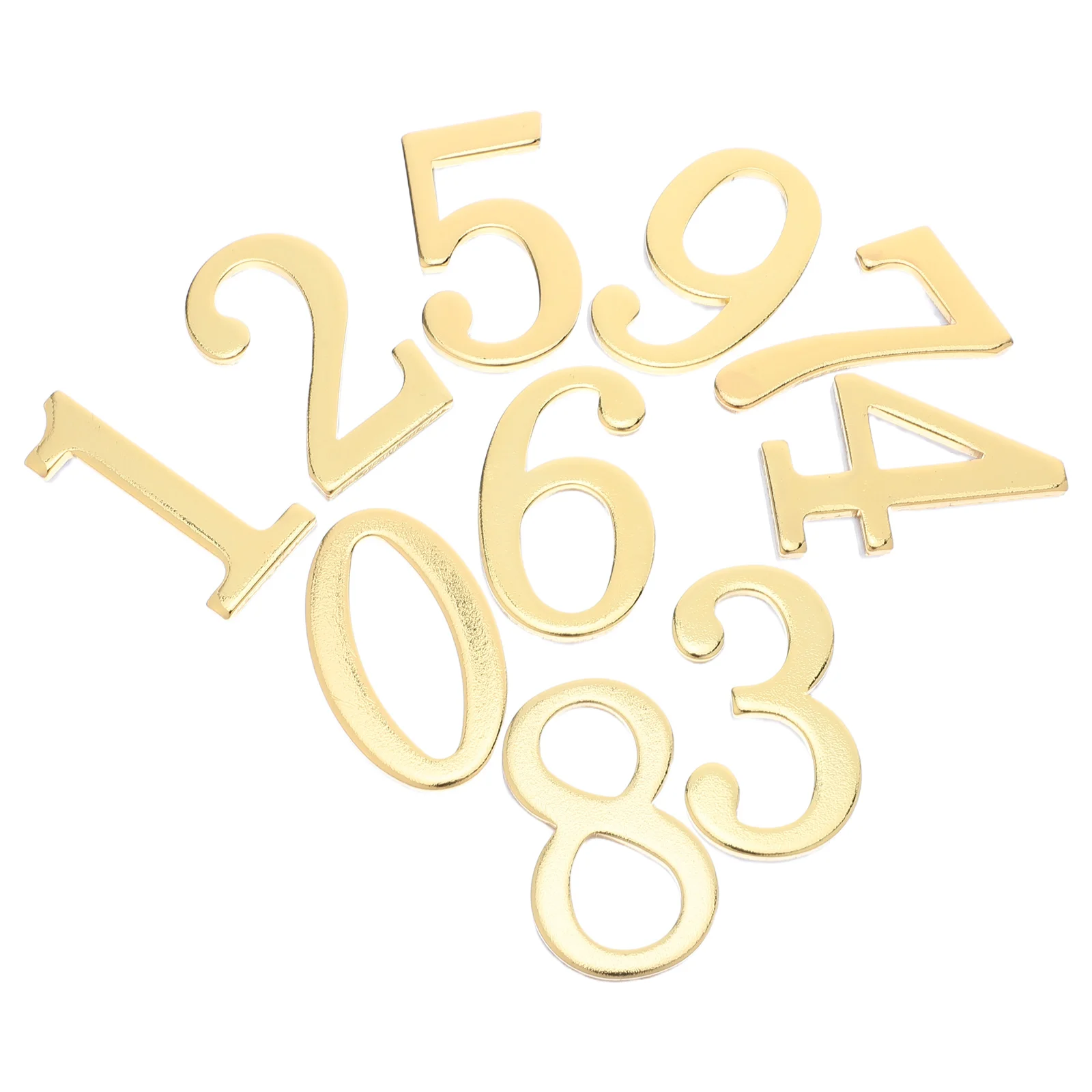 

20pcs Metal Number Signs 3D Waterproof Address Stickers 0-9 For Mailbox Front Door Apartment Outdoor Home Business