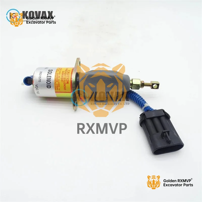 For 3931570 Flame Shut-off Solenoid Valve 12v Excavator Cummins Engine Parts 5016244aa Sa-4981-12